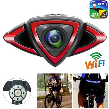 Naujų Motociklų WiFi Kamera, Diktofonas, 1080P/25fps Priekinio/Galinio vaizdo Kamera, Nuotolinio Valdymo Posūkio Signalo Įspėjamoji Lemputė Paramos GPS Track